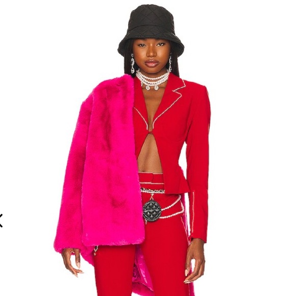 💕BNWT Lovers + Friends Zoe Faux Fur Coat💕 $398 HTF•Rare - Picture 6 of 6